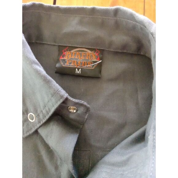 Black Hills Sturgis Motorcycle Rally 77th Black Sleeveless Button Down Mens M - Picture 5 of 7